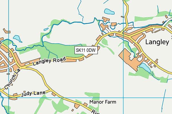 SK11 0DW map - OS VectorMap District (Ordnance Survey) SK11 0DW map - OS VectorMap District (Ordnance Survey)