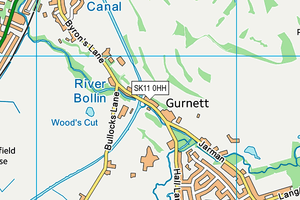 SK11 0HH map - OS VectorMap District (Ordnance Survey)