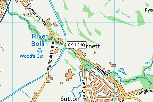 SK11 0HQ map - OS VectorMap District (Ordnance Survey)