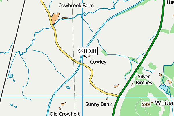 SK11 0JH map - OS VectorMap District (Ordnance Survey) SK11 0JH map - OS VectorMap District (Ordnance Survey)