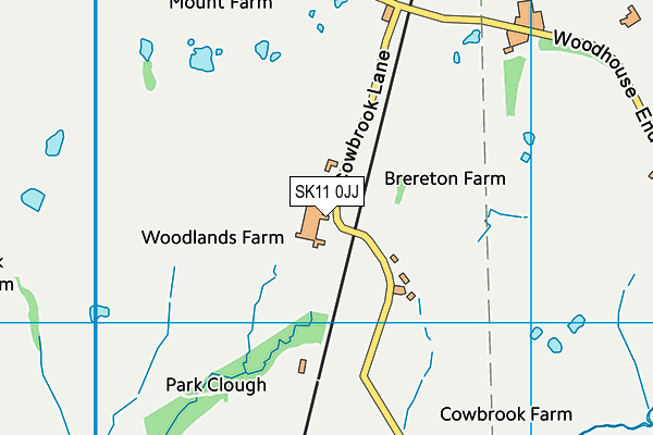 SK11 0JJ map - OS VectorMap District (Ordnance Survey)