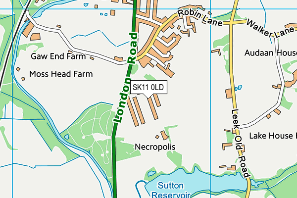 SK11 0LD map - OS VectorMap District (Ordnance Survey) SK11 0LD map - OS VectorMap District (Ordnance Survey)