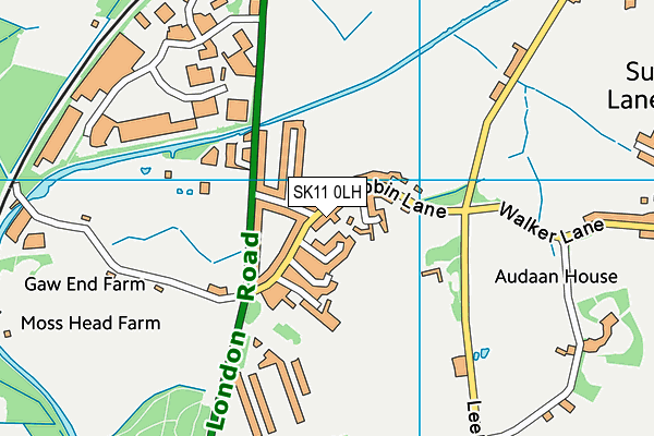 SK11 0LH map - OS VectorMap District (Ordnance Survey)