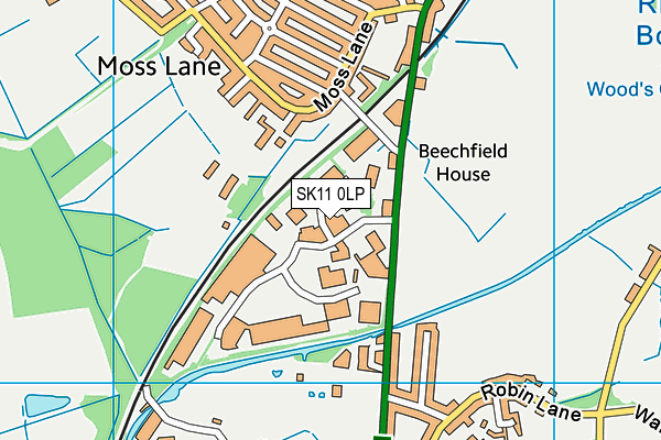 SK11 0LP map - OS VectorMap District (Ordnance Survey) SK11 0LP map - OS VectorMap District (Ordnance Survey)