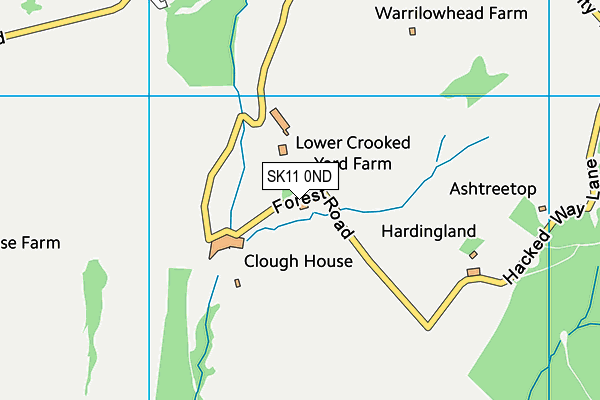 SK11 0ND map - OS VectorMap District (Ordnance Survey)