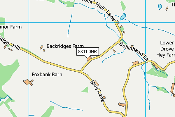 SK11 0NR map - OS VectorMap District (Ordnance Survey)