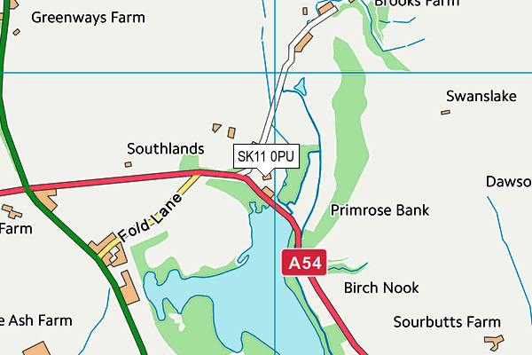 SK11 0PU map - OS VectorMap District (Ordnance Survey) SK11 0PU map - OS VectorMap District (Ordnance Survey)