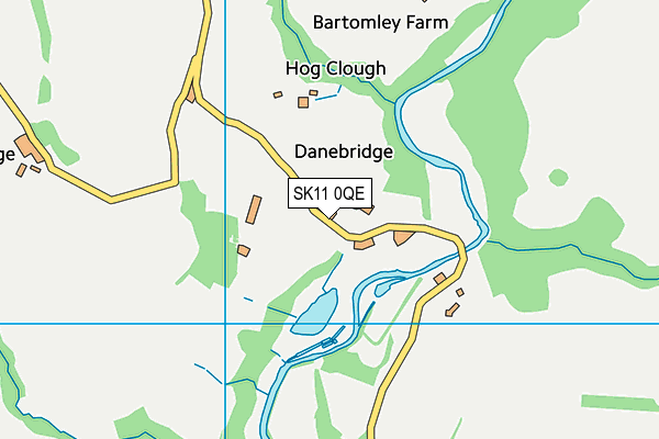 SK11 0QE map - OS VectorMap District (Ordnance Survey)