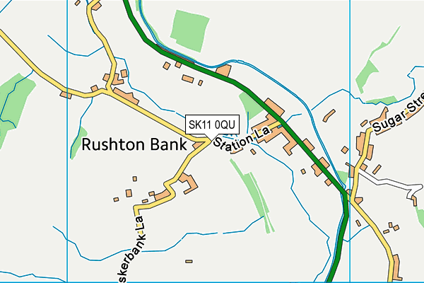 SK11 0QU map - OS VectorMap District (Ordnance Survey)