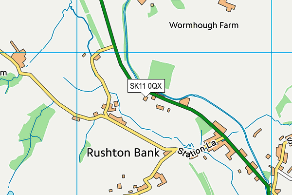 SK11 0QX map - OS VectorMap District (Ordnance Survey) SK11 0QX map - OS VectorMap District (Ordnance Survey)