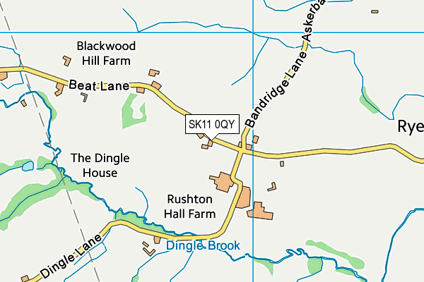 SK11 0QY map - OS VectorMap District (Ordnance Survey)