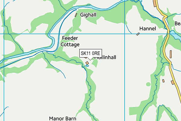 SK11 0RE map - OS VectorMap District (Ordnance Survey) SK11 0RE map - OS VectorMap District (Ordnance Survey)
