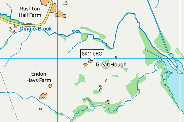 SK11 0RG map - OS VectorMap District (Ordnance Survey)