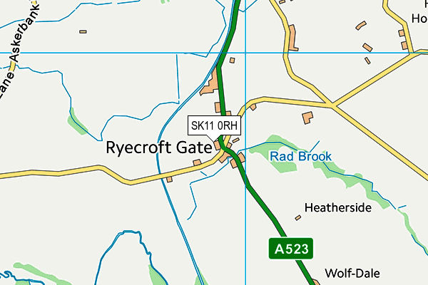 SK11 0RH map - OS VectorMap District (Ordnance Survey)