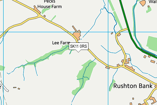 SK11 0RS map - OS VectorMap District (Ordnance Survey)