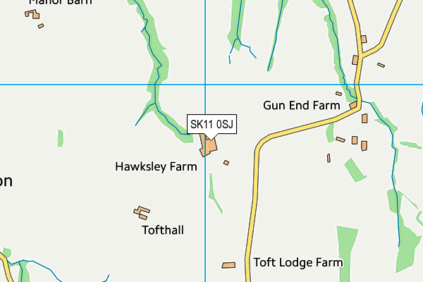 SK11 0SJ map - OS VectorMap District (Ordnance Survey) SK11 0SJ map - OS VectorMap District (Ordnance Survey)