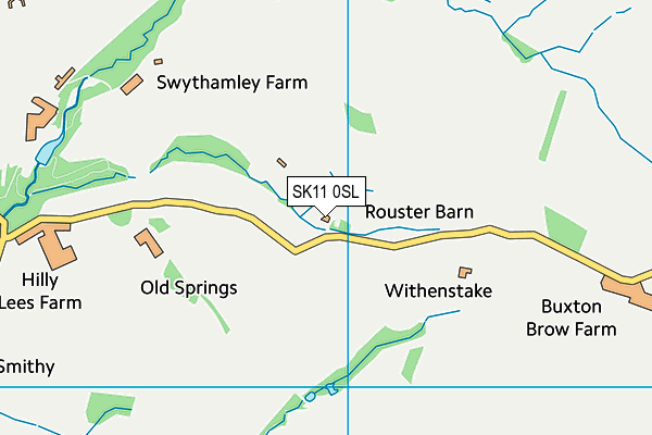 SK11 0SL map - OS VectorMap District (Ordnance Survey) SK11 0SL map - OS VectorMap District (Ordnance Survey)