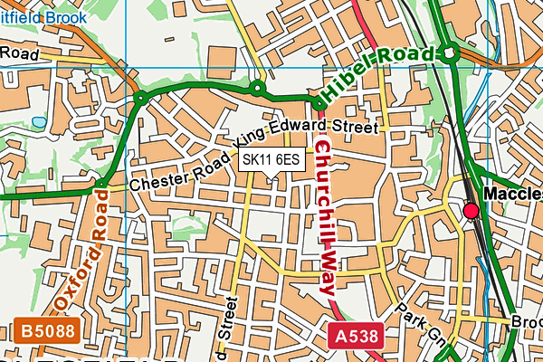 SK11 6ES map - OS VectorMap District (Ordnance Survey) SK11 6ES map - OS VectorMap District (Ordnance Survey)