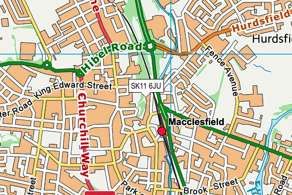SK11 6JU map - OS VectorMap District (Ordnance Survey)
