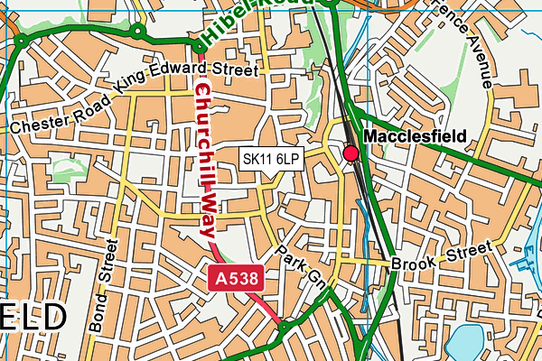 SK11 6LP map - OS VectorMap District (Ordnance Survey)