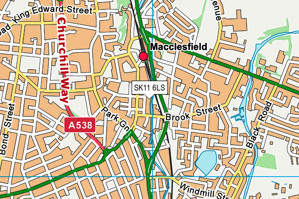 SK11 6LS map - OS VectorMap District (Ordnance Survey)
