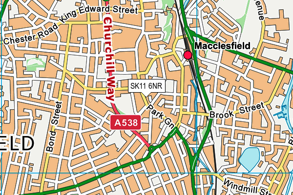 SK11 6NR map - OS VectorMap District (Ordnance Survey)