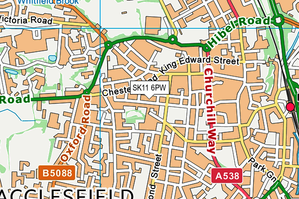 SK11 6PW map - OS VectorMap District (Ordnance Survey) SK11 6PW map - OS VectorMap District (Ordnance Survey)