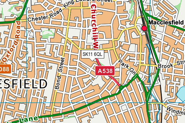 SK11 6QL map - OS VectorMap District (Ordnance Survey)