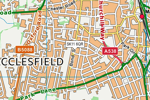 SK11 6QR map - OS VectorMap District (Ordnance Survey)