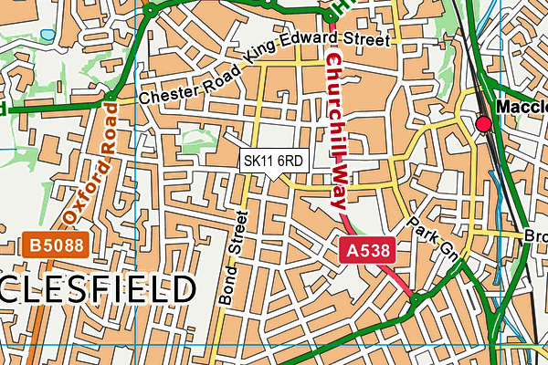 SK11 6RD map - OS VectorMap District (Ordnance Survey)