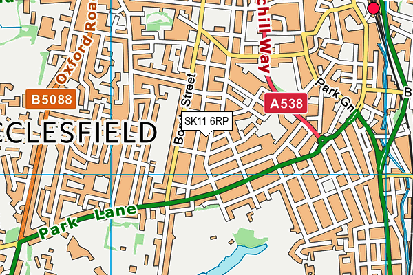 SK11 6RP map - OS VectorMap District (Ordnance Survey)