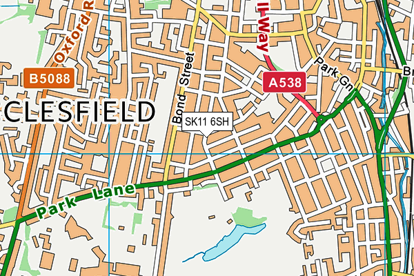 SK11 6SH map - OS VectorMap District (Ordnance Survey)