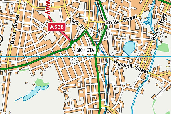 SK11 6TA map - OS VectorMap District (Ordnance Survey) SK11 6TA map - OS VectorMap District (Ordnance Survey)