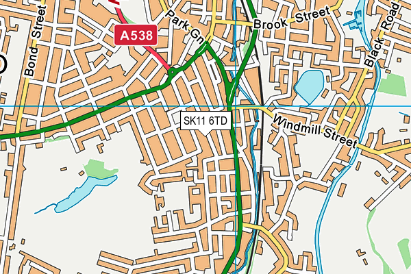 SK11 6TD map - OS VectorMap District (Ordnance Survey) SK11 6TD map - OS VectorMap District (Ordnance Survey)