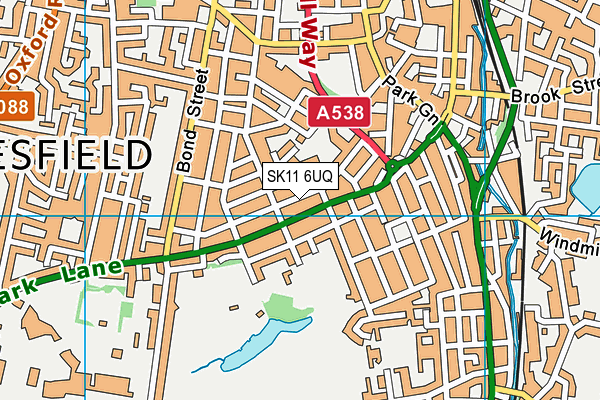 SK11 6UQ map - OS VectorMap District (Ordnance Survey)