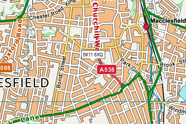 SK11 6XQ map - OS VectorMap District (Ordnance Survey)