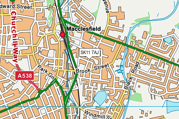 SK11 7AJ map - OS VectorMap District (Ordnance Survey) SK11 7AJ map - OS VectorMap District (Ordnance Survey)