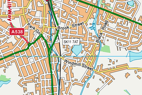 SK11 7AT map - OS VectorMap District (Ordnance Survey) SK11 7AT map - OS VectorMap District (Ordnance Survey)