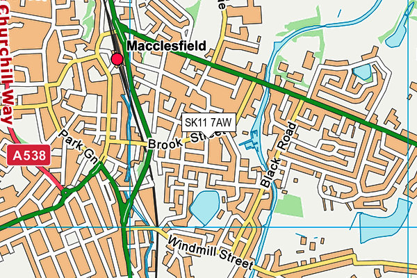 SK11 7AW map - OS VectorMap District (Ordnance Survey) SK11 7AW map - OS VectorMap District (Ordnance Survey)