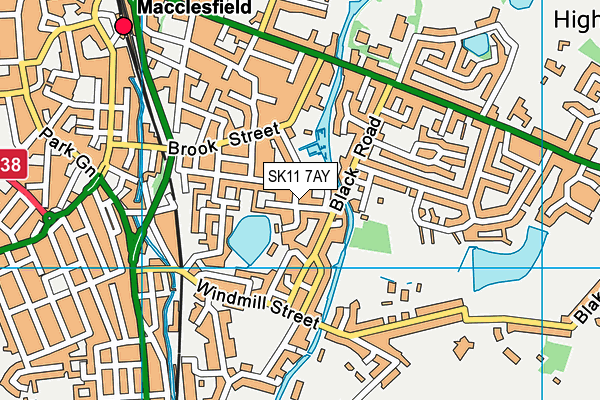 SK11 7AY map - OS VectorMap District (Ordnance Survey) SK11 7AY map - OS VectorMap District (Ordnance Survey)