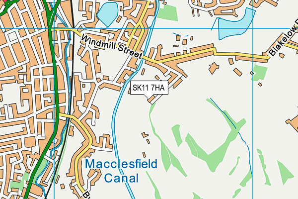 SK11 7HA map - OS VectorMap District (Ordnance Survey) SK11 7HA map - OS VectorMap District (Ordnance Survey)