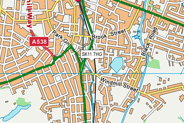 SK11 7HG map - OS VectorMap District (Ordnance Survey) SK11 7HG map - OS VectorMap District (Ordnance Survey)