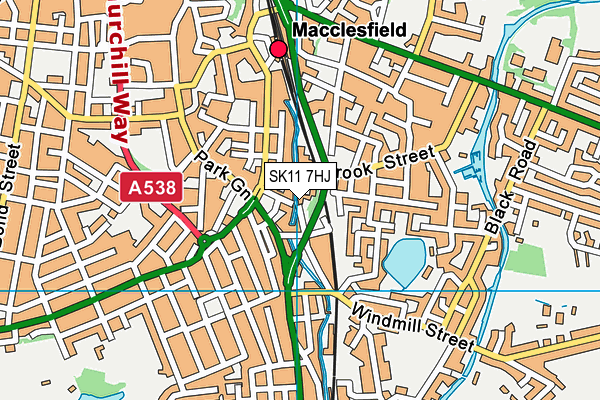 SK11 7HJ map - OS VectorMap District (Ordnance Survey) SK11 7HJ map - OS VectorMap District (Ordnance Survey)