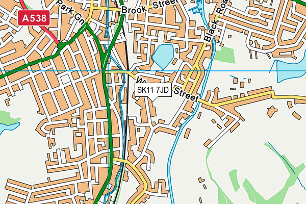 SK11 7JD map - OS VectorMap District (Ordnance Survey) SK11 7JD map - OS VectorMap District (Ordnance Survey)