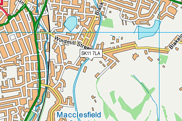 SK11 7LA map - OS VectorMap District (Ordnance Survey) SK11 7LA map - OS VectorMap District (Ordnance Survey)