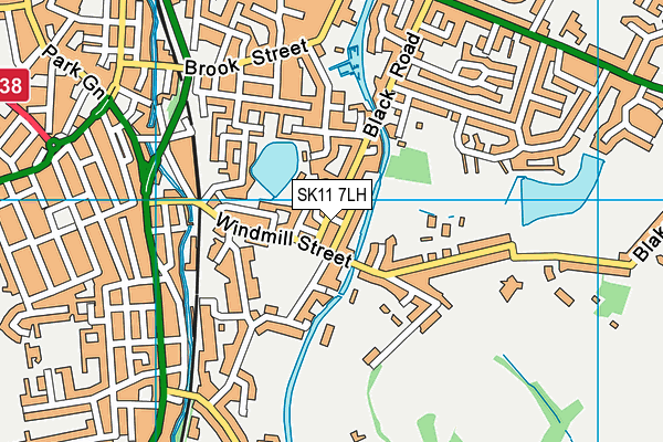 SK11 7LH map - OS VectorMap District (Ordnance Survey) SK11 7LH map - OS VectorMap District (Ordnance Survey)