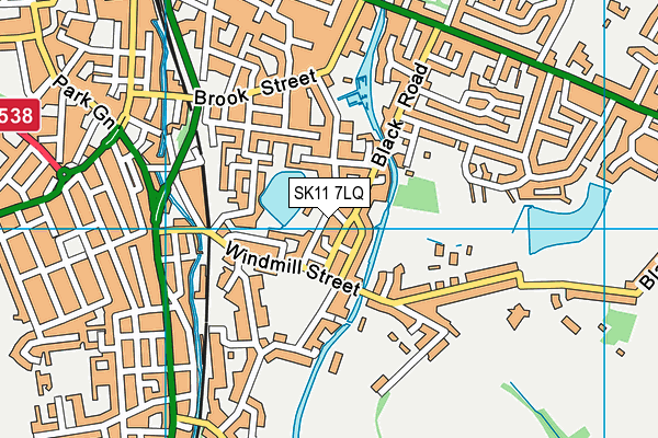 SK11 7LQ map - OS VectorMap District (Ordnance Survey)