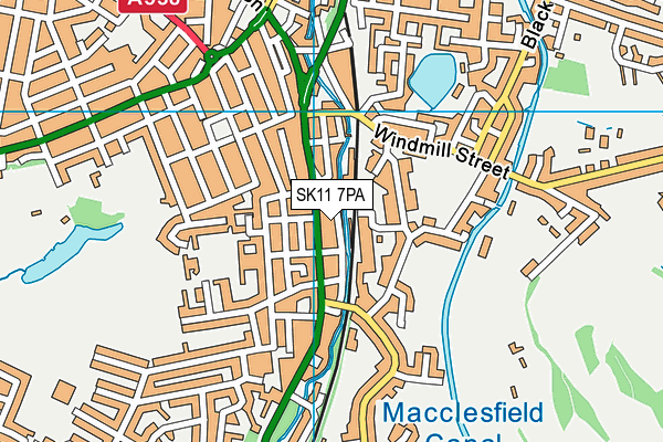 SK11 7PA map - OS VectorMap District (Ordnance Survey) SK11 7PA map - OS VectorMap District (Ordnance Survey)