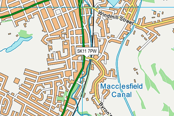 SK11 7PW map - OS VectorMap District (Ordnance Survey) SK11 7PW map - OS VectorMap District (Ordnance Survey)