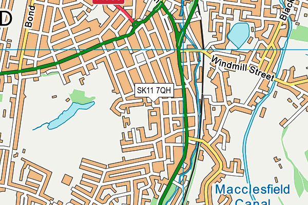 SK11 7QH map - OS VectorMap District (Ordnance Survey) SK11 7QH map - OS VectorMap District (Ordnance Survey)